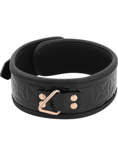 BEGME - BLACK EDITION PREMIUM VEGAN LEATHER COLLAR WITH NEOPRENE LINING