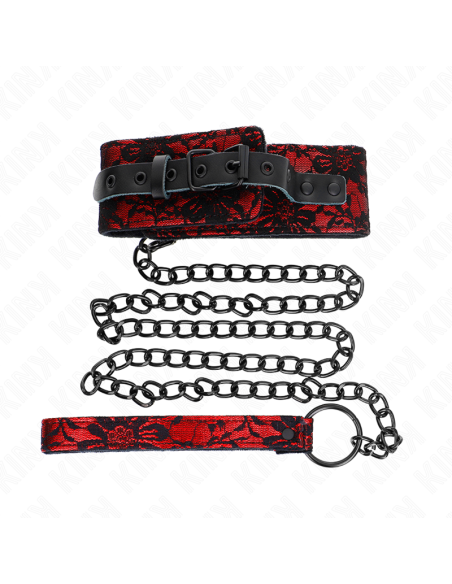 KINK - NĖRINIŲ KAKLO PAPUOŠALAS SU DIRŽU SU TIKROS ODOS DIRŽU 105 CM - 44 X 5,5 CM
