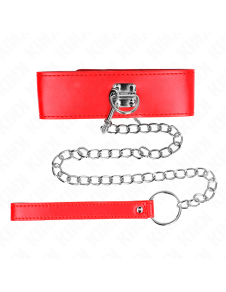 KINK - KARO PĖDULYS SU DIRŽU 65 CM SU PLAČIU RAUDONU DIRŽELIU, REGULIUOJAMAS 33,5-41 CM X 5 CM