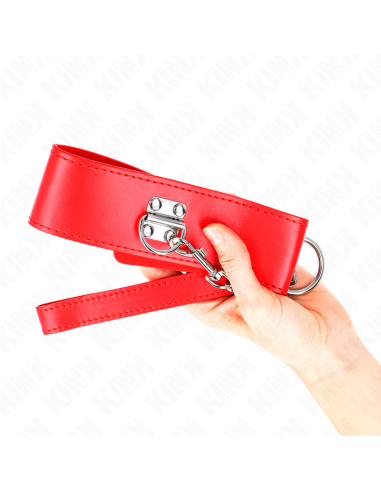 KINK - KARO PĖDULYS SU DIRŽU 65 CM SU PLAČIU RAUDONU DIRŽELIU, REGULIUOJAMAS 33,5-41 CM X 5 CM