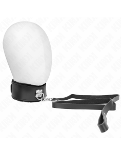 KINK - NECKLACE WITH BELT 116 CM WITH BLACK LEATHER STRAP ADJUSTABLE 40-48 CM X 6 CM