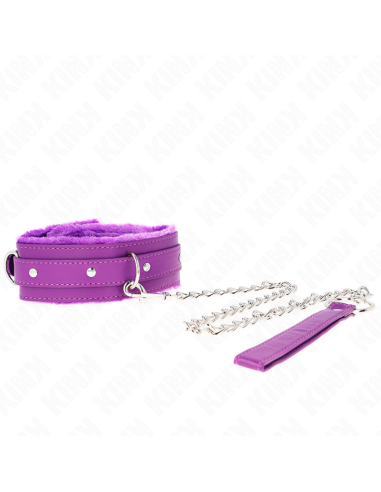 KINK - ANTKAKLIS SU PAVADŽIU 65 CM SU APRIBOJIMAIS VIOLETINIS 36-42 CM X 5,5 CM