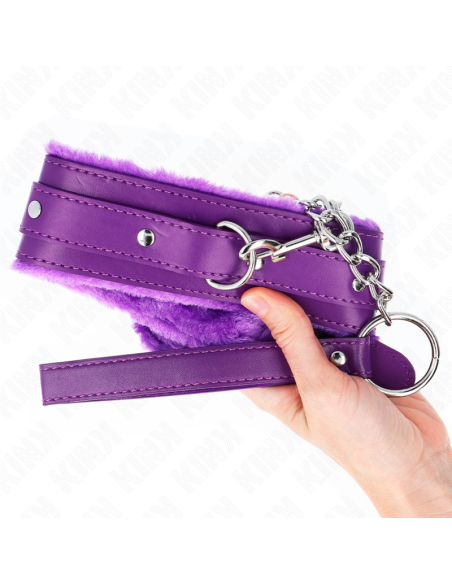KINK - ANTKAKLIS SU PAVADŽIU 65 CM SU APRIBOJIMAIS VIOLETINIS 36-42 CM X 5,5 CM