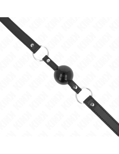 KINK - TPE BALL 4 CM GAG WITH BLACK LOCK 60 x 2 CM