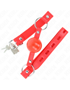 KINK - TPE BALL 4 CM GAG WITH ROJO LOCK 60 x 2 CM 2