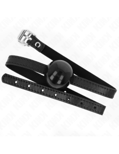 KINK - JUODAS VIENETINIS KIETASIS KAMUOLYS 4 CM KAMŠTELIS 65 x 1,5 CM 2