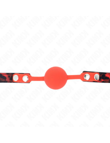 KINK - MODEL 2 SILICONE BALL 4 CM GAG WITH LOCK 60 x 2 CM