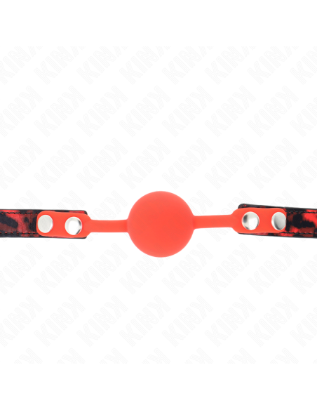 KINK - MODEL 2 SILICONE BALL 4 CM GAG WITH LOCK 60 x 2 CM