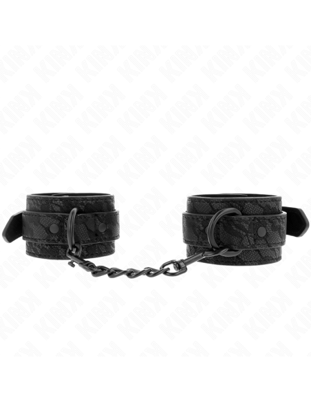 KINK - TAMSIOS NĖRINĖMIS DENGTOS RIŠO RANKOGALĖS, REGULIUOJAMOS JUODOS, 19-26 CM