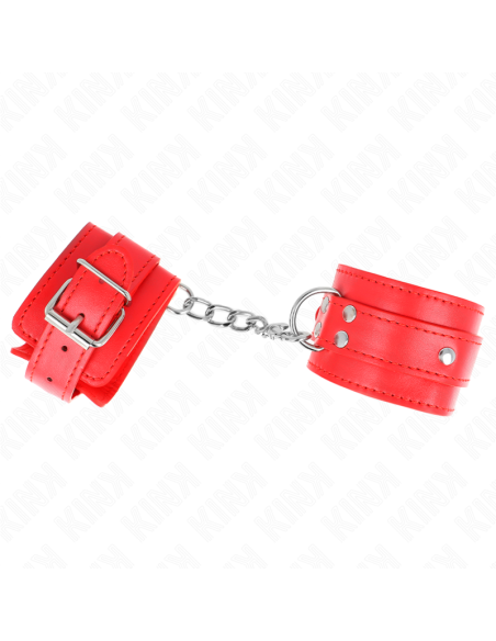 KINK - 3 D FORMOS ŽIEDŲ RIEŠO ĮTVARAI, REGULIUOJAMI, RAUDONI, 17,5–25 CM X 6 CM