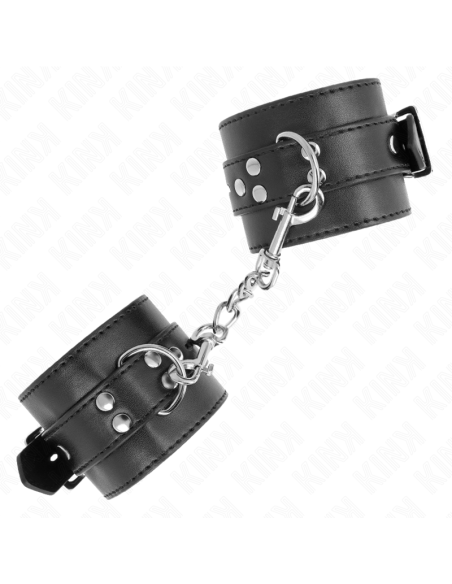 KINK - RIŠO ĮRAŠAI JUODAS SU JUODU DIRŽU, REGULIUOJAMAS 17-28 CM X 6 CM