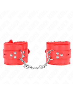 KINK - KAILIO PAMUŠALAS RIŠO ĮTVARAI SU KVADRATINIS PAVIRŠIAIS, RAUDONAS IR REGULIUOJAMAS RAUDONAS DIRŽAS 17-29 CM X 6 CM 2