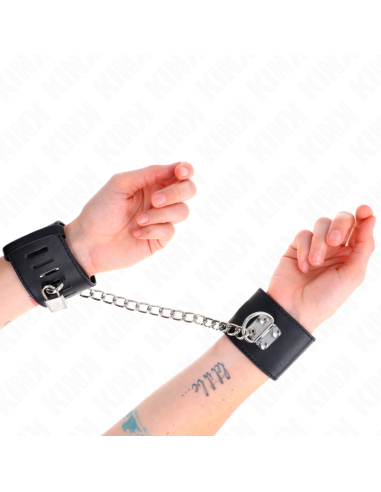 KINK - FIKSUOTAS RIŠO ĮRAŠAS SU GRANDINE 30 CM IR SPYNA, JUODAS, REGULIUOJAMAS 16–23 CM X 5,5 CM