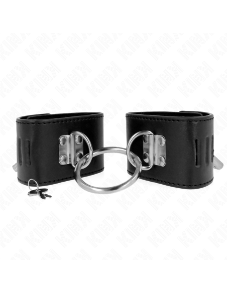 KINK - FIKSUOTAS RIŠO ĮRAŠAS SU ŽIEDU IR SPYNA, JUODAS, REGULIUOJAMAS 16–23 CM X 5,5 CM