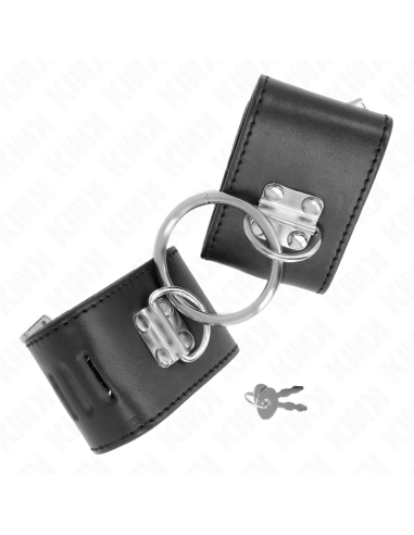 KINK - FIKSUOTAS RIŠO ĮRAŠAS SU ŽIEDU IR SPYNA, JUODAS, REGULIUOJAMAS 16–23 CM X 5,5 CM