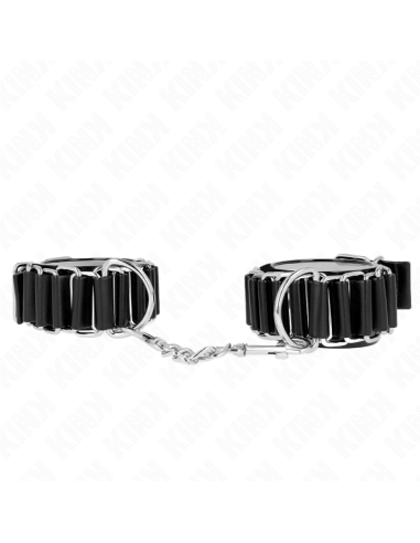 KINK - HINGE-LIKE THIN WRIST RESTRAINTS BLACK ADJUSTRABLE 16-22 CM X 3.5 CM