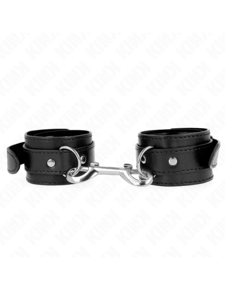 KINK - RIŠO ĮRAŠAI - VIENOS EILĖS KNIEDĖS, JUODOS, REGULIUOJAMI 17-28 CM X 5 CM