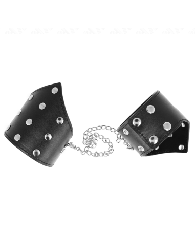 KINK - BLACK POINT STYLE WRISTBANDS WITH CHAIN ADJUSTABLE 17-23 CM X 8.5 CM