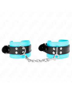 KINK - HOOK WRIST RESTRAINTS BLUE FUR LINED ADJUSTABLE 20-28 CM X 5.5 CM 2