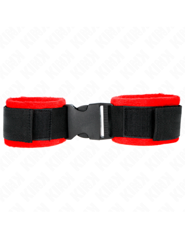 KINK - NYLON BIND HOOKandLOOP WRIST RESTRAINTS BLACK MODEL 1 AJDUSTABLE 25-35 CM X 6 CM