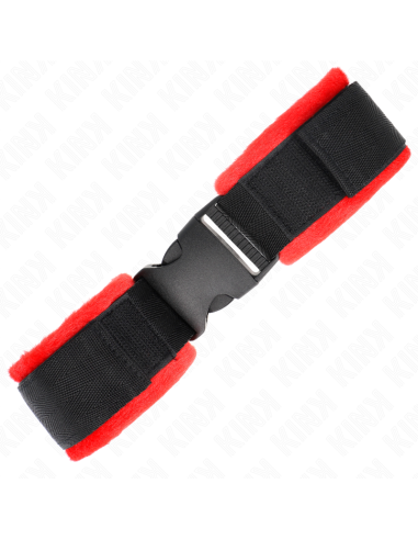 KINK - NYLON BIND HOOKandLOOP WRIST RESTRAINTS BLACK MODEL 1 AJDUSTABLE 25-35 CM X 6 CM