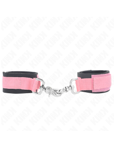 KINK - ADJUSTABLE NEOPRENE WRIST RESTRAINTS PINK ADJUSTABLE 22-34 CM 2
