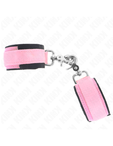 KINK - ADJUSTABLE NEOPRENE WRIST RESTRAINTS PINK ADJUSTABLE 22-34 CM