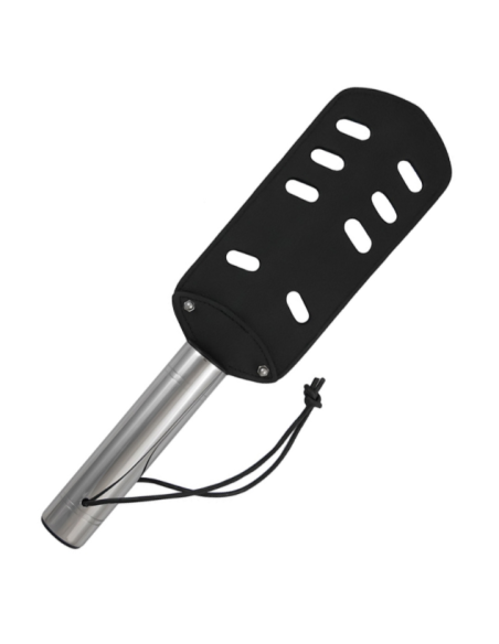 METAL HARD - THE PADDLE ORIGINAL LEATHER AND METAL - WITH HOLES
