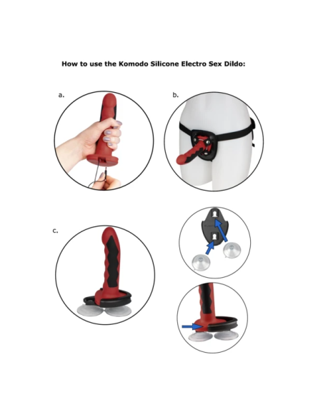 ELECTRASTIM - SILIKONINIS LYDYMO KOMODO DILDO