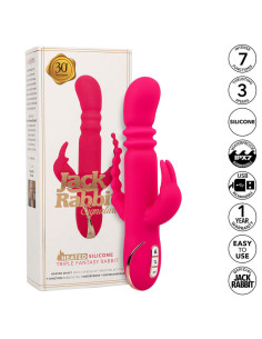 CALEXOTICS - JACK FANTASY TRIPLE HEATED VIBRATOR RABBIT PINK 2