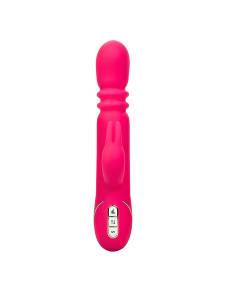 CALEXOTICS - JACK FANTASY TRIGUBAS ŠILDOMAS VIBRATORIUS TRIUŠIO ROŽINIS