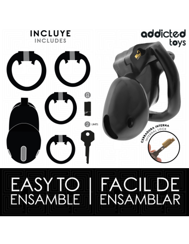 ADDICTED TOYS LOCKED - MINDNIGHT CELL PENIS CAGE SIZE S 4.8 CM