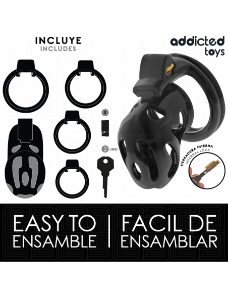 ADDICTED TOYS LOCKED - SEALED CRYPT PENIS CAGE 8 CM