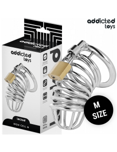 ADDICTED TOYS LOCKED – METALINIS VARPOS NARVAS SU GELEŽIES LĄSTELĖMIS, DYDIS M