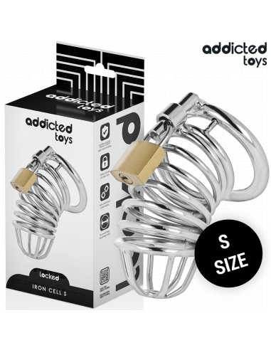 ADDICTED TOYS LOCKED - METALINIS GELEŽIES LĄSTELIŲ VARPOS NARVAS 4 CM DYDIS S