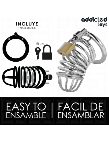 ADDICTED TOYS LOCKED - METALINIS GELEŽIES LĄSTELIŲ VARPOS NARVAS 4 CM DYDIS S