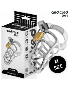 ADDICTED TOYS LOCKED - SIDABRINIS METALINIS VARPOS NARVAS, M DYDIS