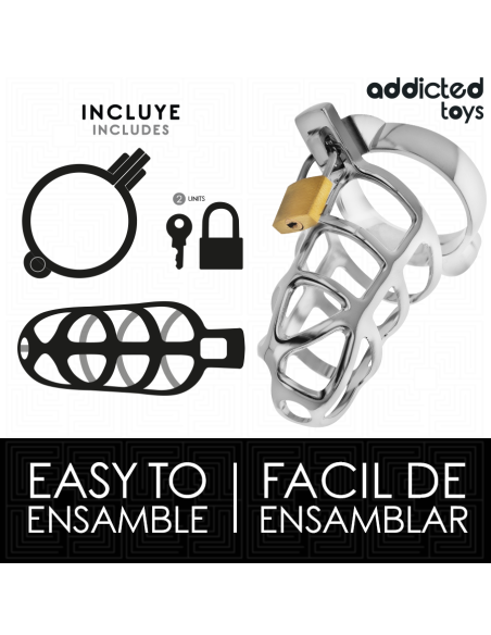 ADDICTED TOYS LOCKED - SIDABRINIS METALINIS VARPOS NARVAS, M DYDIS