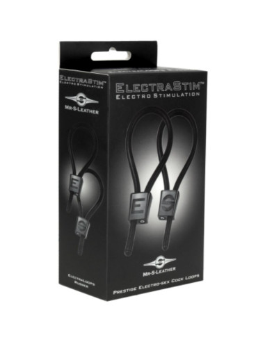 ELECTRASTIM - PRESTIGE ELECTRA LOOPS ADJUSTABLE COCK RINGS BLACK