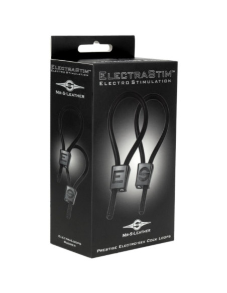 ELECTRASTIM - PRESTIGE ELECTRA LOOPS ADJUSTABLE COCK RINGS BLACK