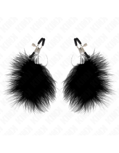 KINK - FEATHER NIPPLE CLAMP BLACK 7 CM 2