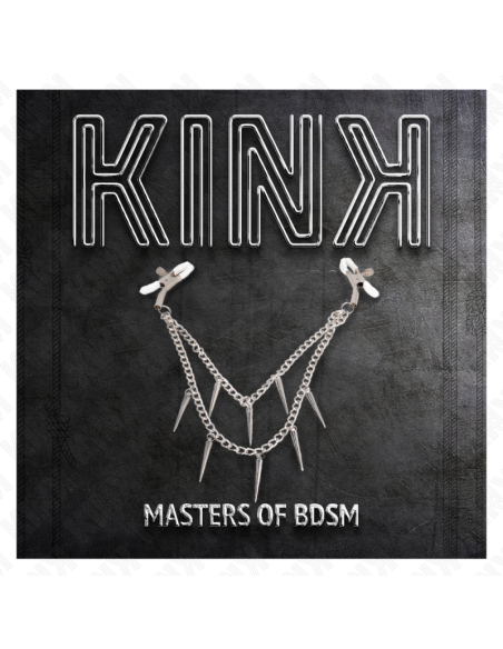 KINK - NIPPLE CLAMPS WITH SPIKES CHAINS 30 CM