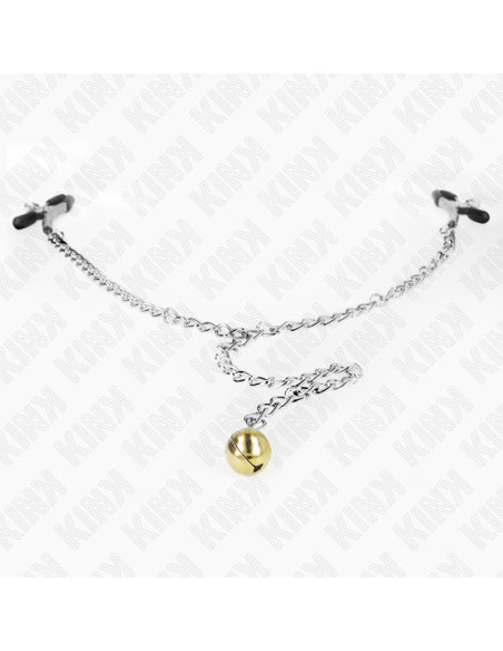 KINK - CHAIN NIPPLE CLAMPS WITH BELL 30 CM