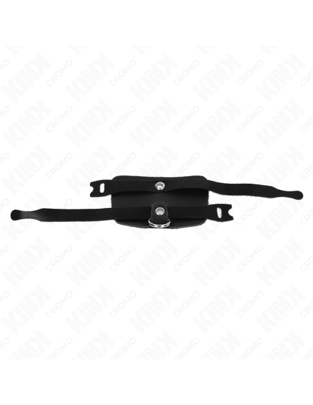 KINK - LEATHER PENIS RING WITH ADJUSTABLE HOOK CLOSURE
