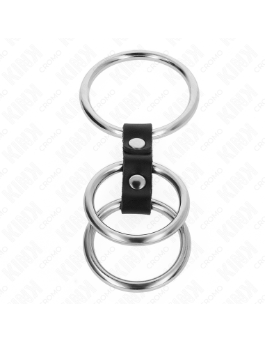 KINK - TRIGUBAS METALINIS VARPOS ŽIEDAS 3,7–5 CM, SUJUNGTAS ODA