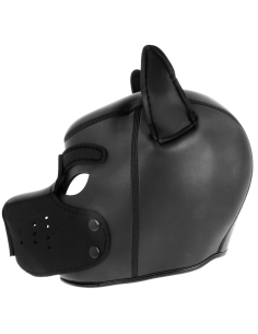DARKNESS - NEOPRENE DOG MASK WITH REMOVABLE MUZZLE M 2