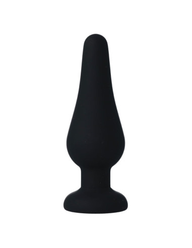 INTENSE - Analinis kaištis PIPO M, juodo silikono, 11 cm