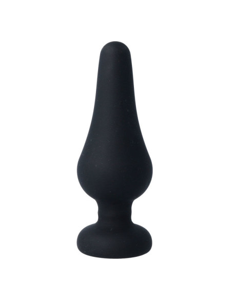 INTENSE - Analinis kaištis PIPO L juodo silikono 13 cm