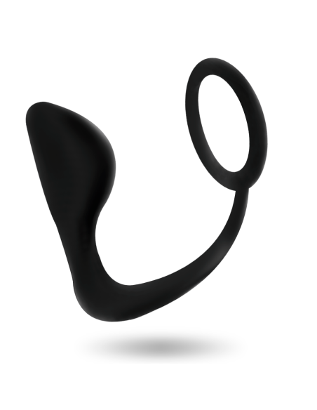 ADDICTED TOYS - ANAL PLUG WITH BLACK PENIS RING