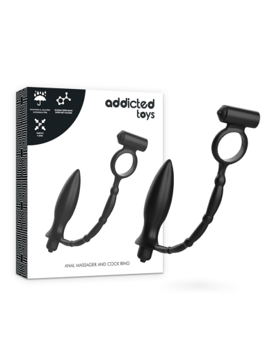 ADDICTED TOYS - ANALINIS KAIŠTIS SU VIBRUOJAMU ŽIEDU